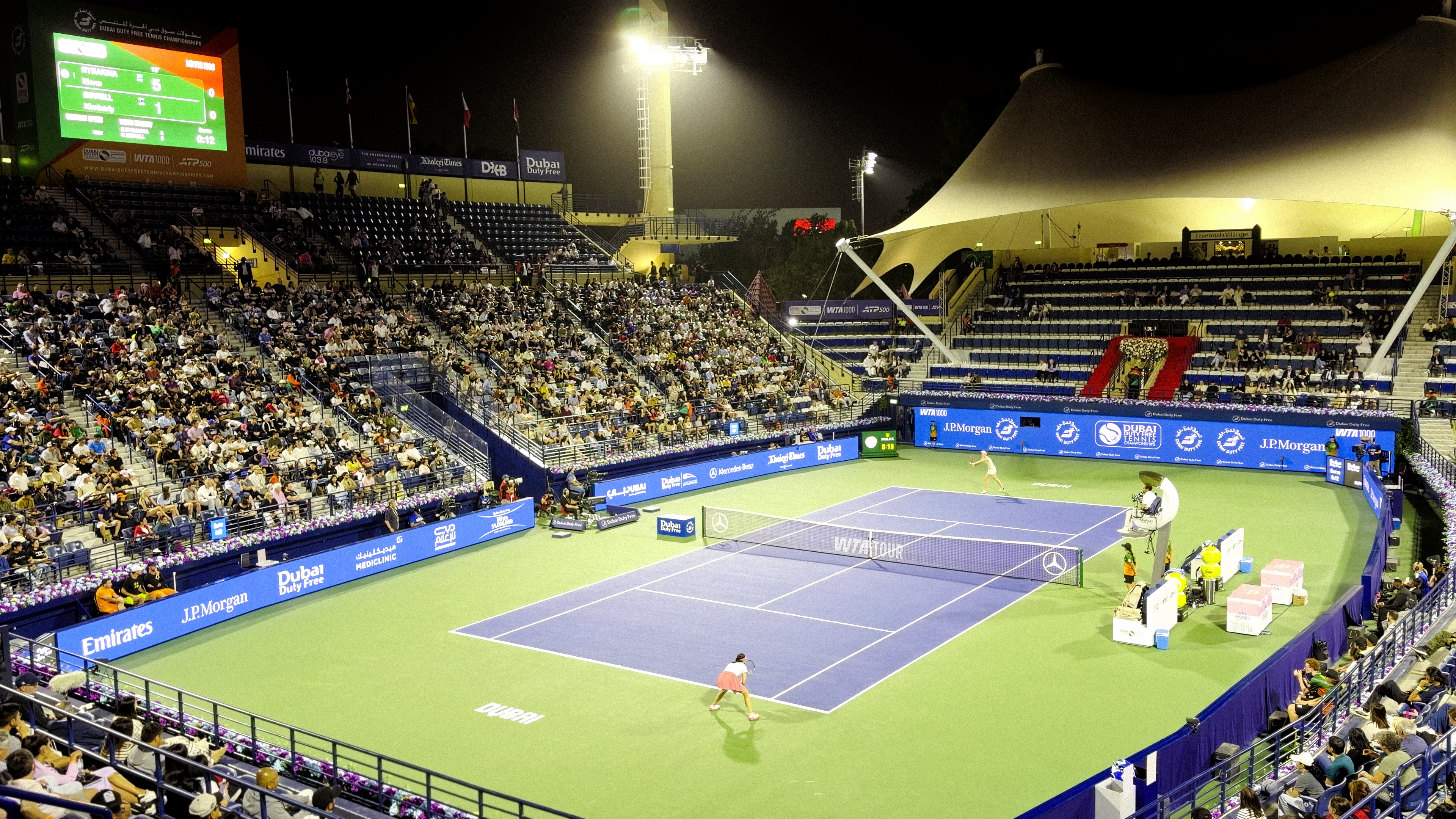 Gestion Affichage LED : ATP500 & WTA1000 de Dubaï